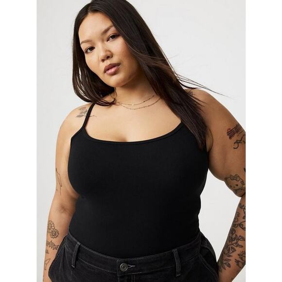 Torrid Foxy Cami Black Plus Size 3 Scoop Neck Tank Top Stretchy - Picture 1 of 11